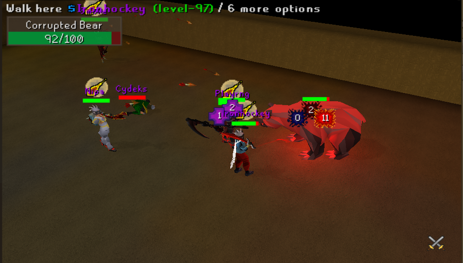 Player fighting the Corrupted Nechryarch in the new donation boss area