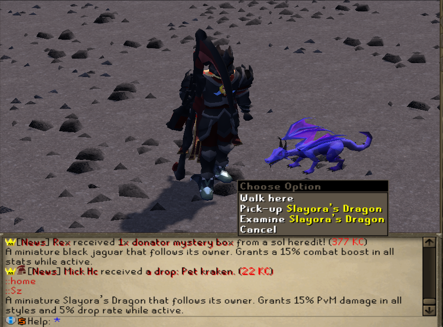 Nyxara pet and loot examine update screenshot showcase