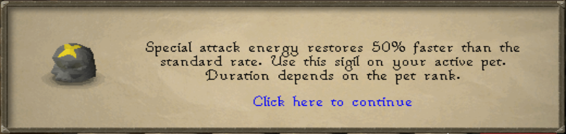 Adrenaline Rush Sigil effect description
