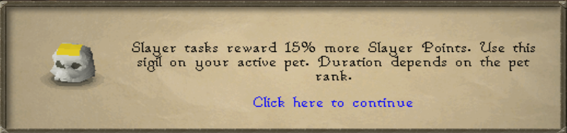 Slayer's Greed Sigil effect description