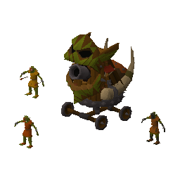 The Smorks in their cart