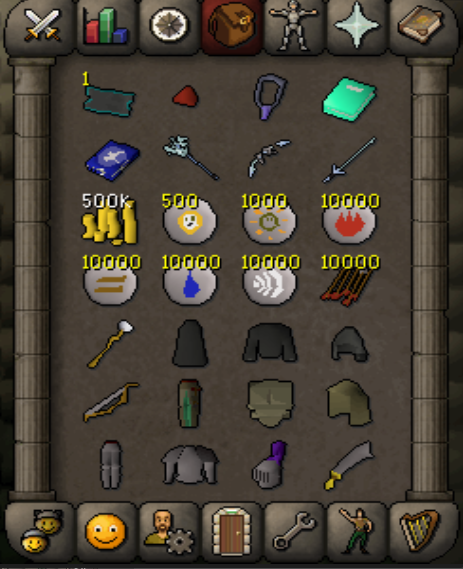 Starter inventory new account